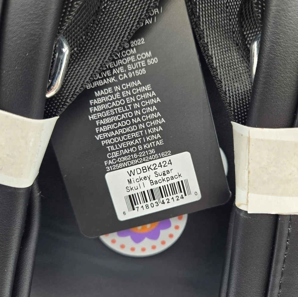 Loungefly Mickey Mouse Sugar Skull Cosplay Backpack